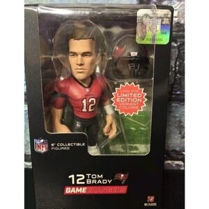 Game Changers Tom Brady #12 Tampa Bay Buccaneers NFL 6" Collectible Figure NIB
